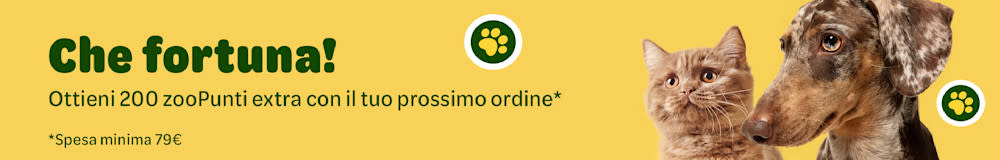 200 zooPunti extra con il tuo prossimo ordine