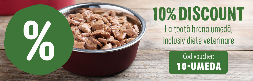 Ai 10% reducere la TOATĂ hrana umedă!