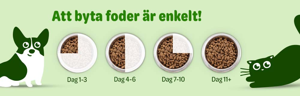 Att byta foder är enkelt!