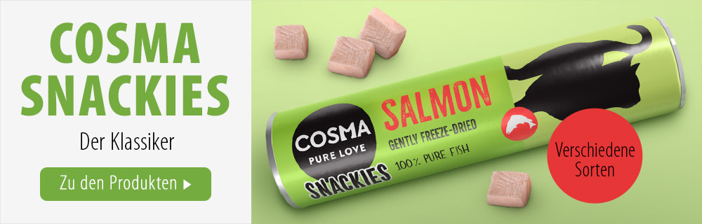 Cosma Snackies banner