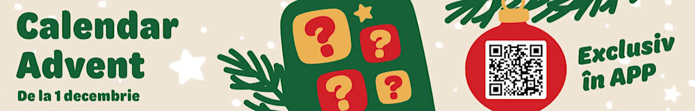 Calendar Advent - de la 1 decembrie, exclusiv în APP 