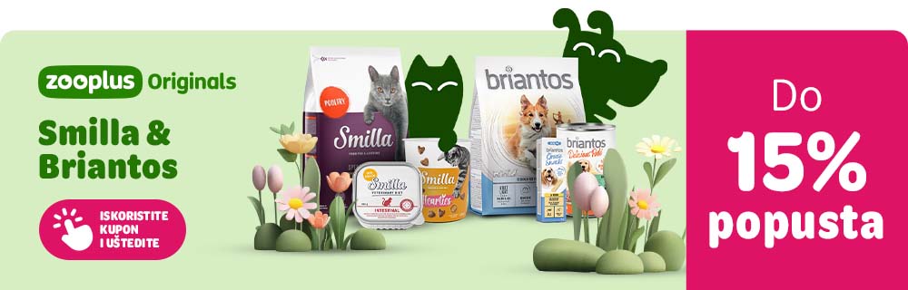 zooplus Originals. Smilla i Briantos, do 15% popusta. Iskoristite kupon i uštedite