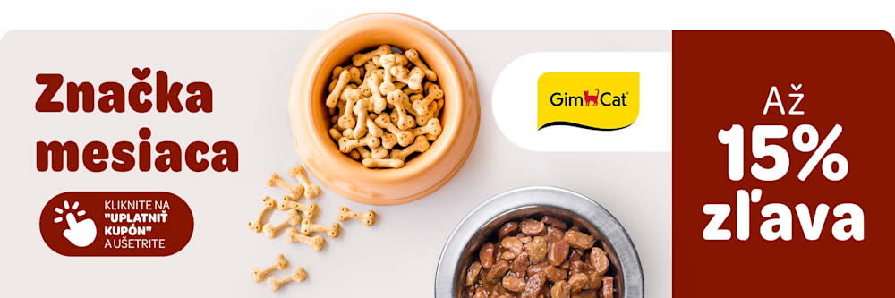 Značka mesiaca: GimCat. Až 15% zľava. Kliknite na "Uplatniť kupón" a ušetrite.