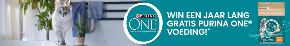 Win een jaar lang gratis Purina ONE!