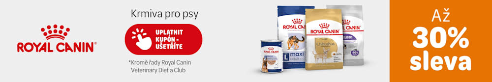 Royal Canin - krmivo pro psy - až 30% sleva. Kromě řady RC Veterinary Diet a Club. Upltatnit kupón - ušetříte.