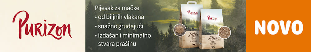 Novo! Purizon biljni pijesak za mačke