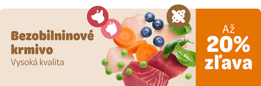 Bezobilninové krmivo. Vysoká kvalita. Až 20 % zľava
