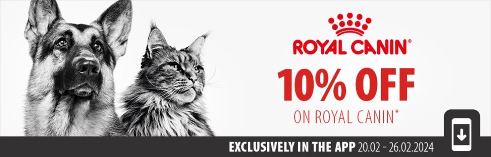 10% Off Royal Canin in the App 