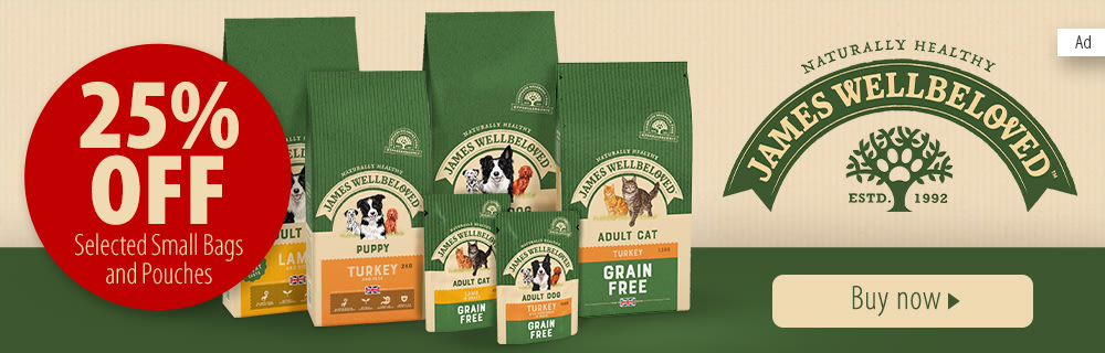 Save 25% on selected small bags and wet food!
