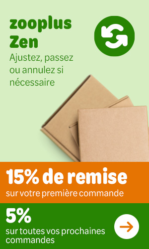 zooplus Zen - 15% de remise sur votre première commande. 5% sur toutes vos prochaines commandes