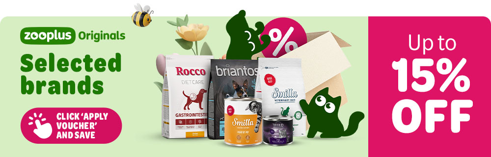 Up to 15% off Selected zooplus Originals Brands
