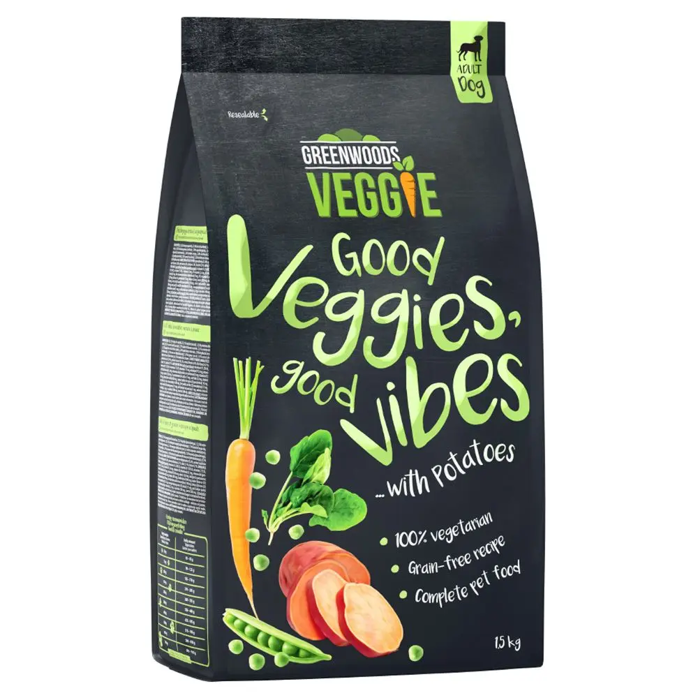 Greenwoods Veggie Cartofi (dulci) cu mazăre, morcovi și spanac