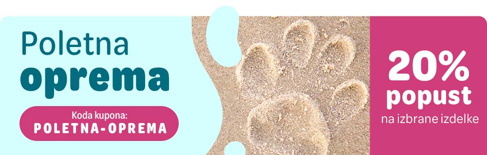 Poletna oprema. 20% popust na izbrane izdelke. Koda kupona: POLETNA-OPREMA