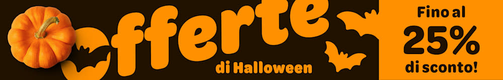 Sconti fino al 25% su snack e accessori di halloween.
