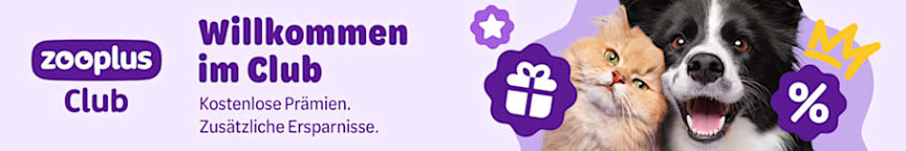 zooplus Club: Willkommen im Club. Kostenlose Prämien. Zusätzliche Ersparnisse.