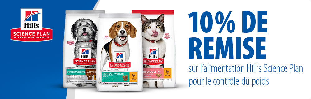 Nourriture Hill's pour chien et chat en surpoids