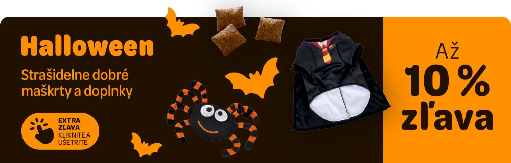 Halloween. Strašidelne dobré maškrty a doplnky Až 10 % zľava. EXTRA ZĽAVA KLIKNITE A UŠETRITE