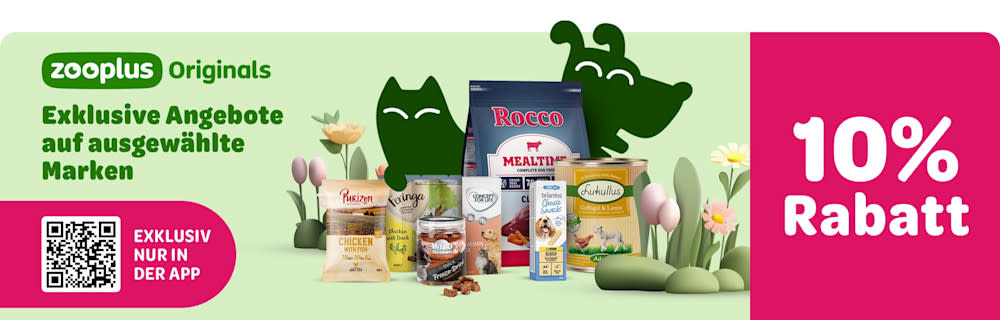 zooplus Originals: Ausgewählte Marken für Katzen und Hunde - Bis zu 10% Rabatt. Extra-Rabatt aktivieren und sparen.