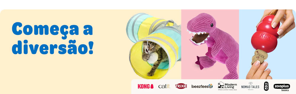 Descontos até -40 % em brinquedos para cães e gatos
