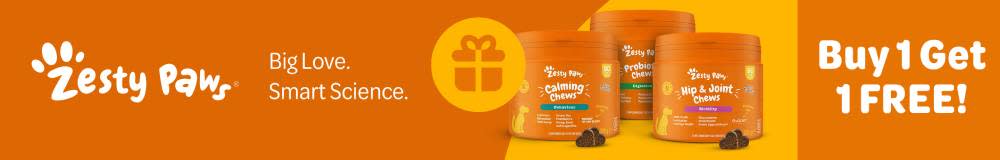 Zesty Paws. Big Love. Smart Science: Buy 1 Get 1 FREE!