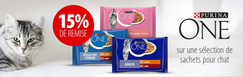 Purina One 15 % de remise