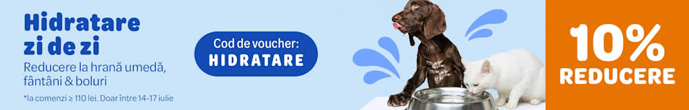 Hidratare zi de zi. 10% REDUCERE la comenzi de min. 110 lei. Doar între 14-17 iulie. Cod de voucher: HIDRATARE