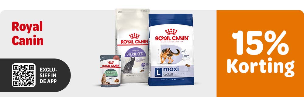 15% korting op Royal Canin! 