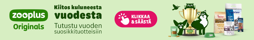 zooplus Originals. Kiitos kuluneesta vuodesta, tutustu vuoden suosikkituotteisiin. Klikkaa & säästä.