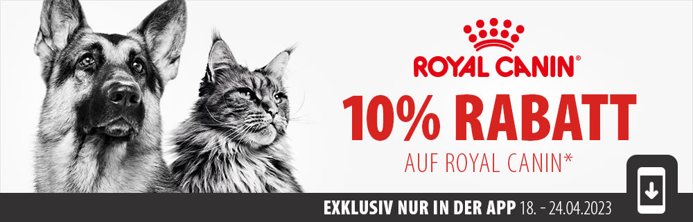 10% Rabatt auf Royal Canin in der zooplus-App