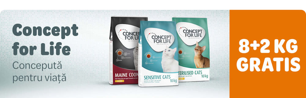 Concept for Life. Concepută pentru viață. 8+2 kg gratis
