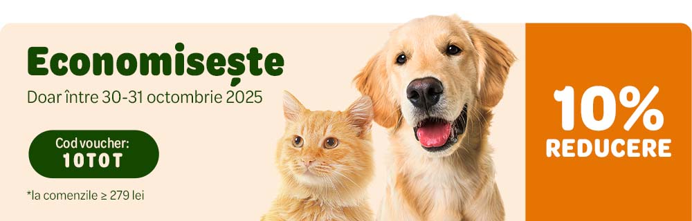 10% reducere la comenzile ≥ 279 lei! Doar între 30-31 octombrie 2025. Cod voucher: 10TOT