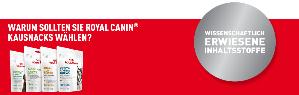 Warum sollten Sie ROYAL CANIN® Kausnacks wählen?