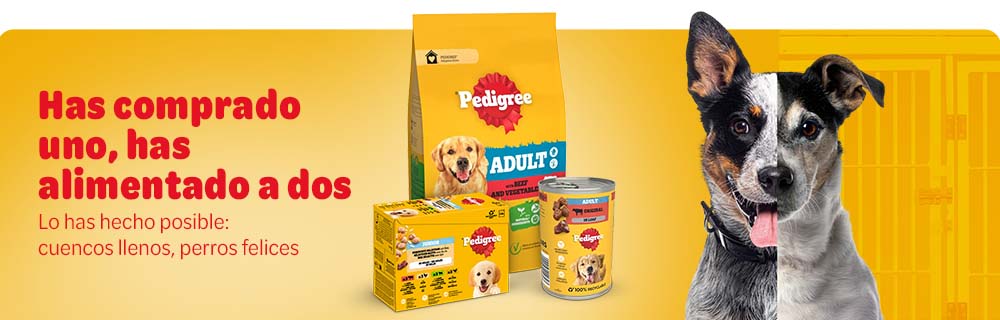 Has comprado uno, has alimentado a dos. Lo has hecho posible: cuencos llenos, perros felices