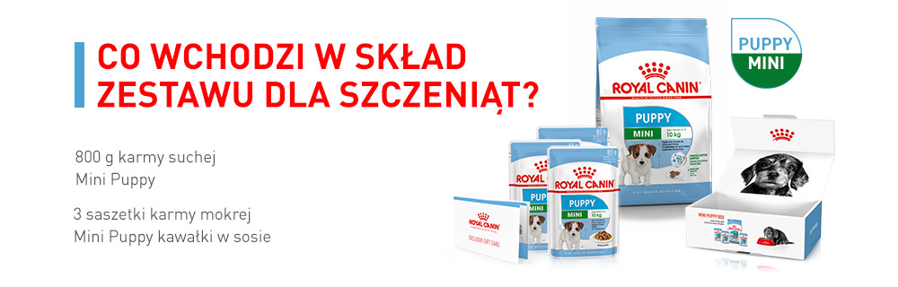 Co wchodzi w skład zestawu dla szczeniąt?