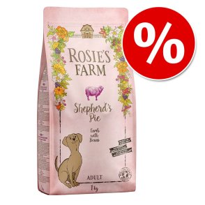 10% reducere! 1 kg Rosie's Farm hrană uscată pentru câini