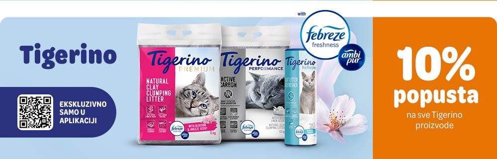 10% popusta na  Tigerino u zooplus aplikaciji!