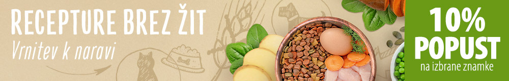 10% popust na izbrano ponudbo hrane brez žit
