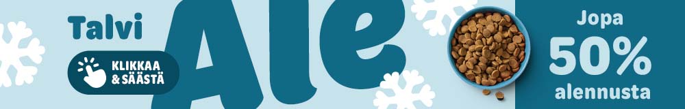 Jopa  50% alennusta. Talviale. Klikkaa & säästä.