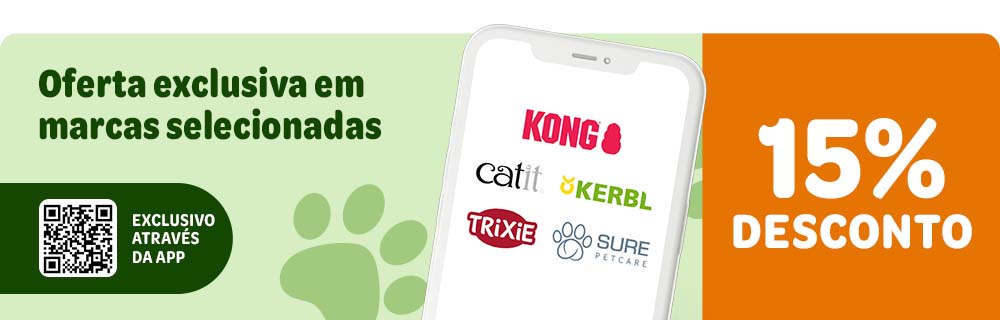 15 % de desconto em marcas de acessórios selecionadas através da App