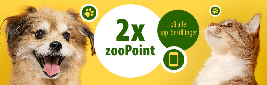 2x zooPoint på alle app-bestillinger