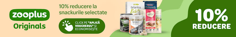 10% reducere la snackurile zooplus Originals