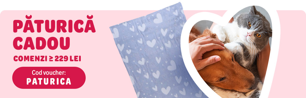 Păturică CADOU comenzi ≥ 219 lei Cod voucher: PATURICA