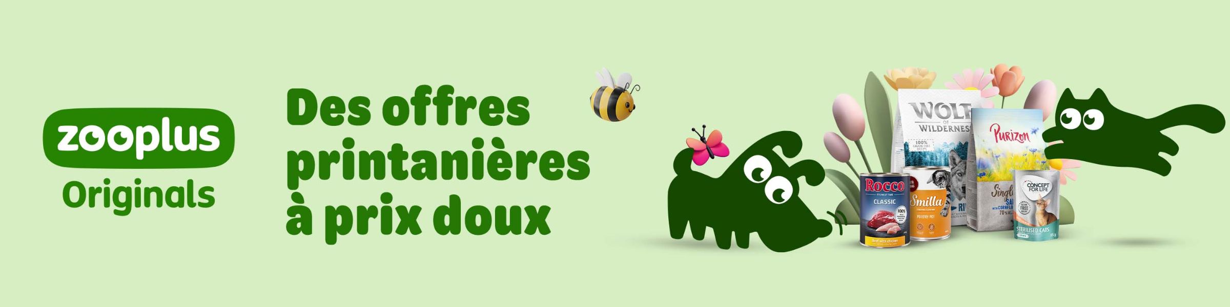 Découvrez nos produits phares de la gamme zooplus Originals pour chien et chat.