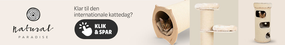 Se tilbuddene fra Natural paradise til katte