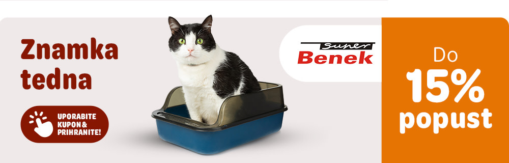 Znamka tedna - Benek . Do 15% popust. Uporabite kupon in prihranite.