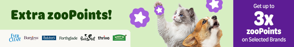 Get up to 3x extra zooPoints on Selected Brands