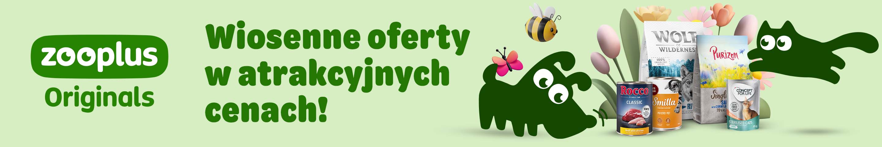 Wiosenne oferty w atrakcyjnych cenach. zooplus Originals.