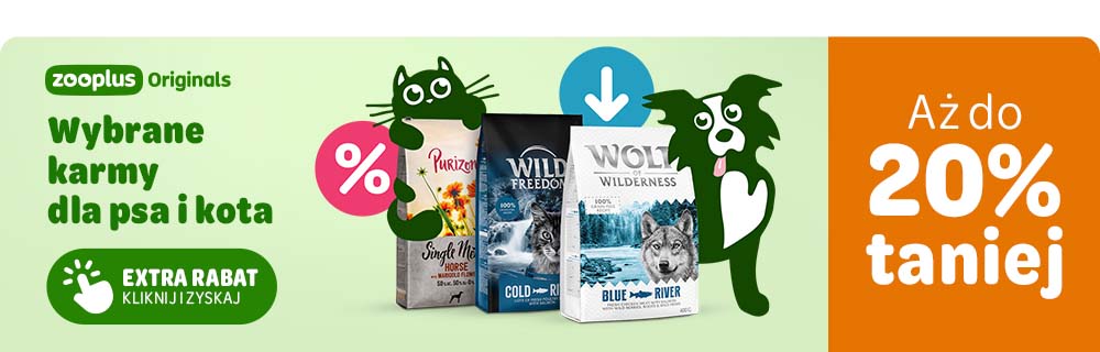 Wybrane karmy dla psa i kota aż do 20% taniej. zooplus Originals. EXTRA RABAT KLIKNIJ I ZYSKAJ.