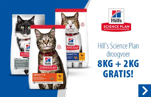Hill's Science Plan droogvoer 8 + 2 kg gratis!