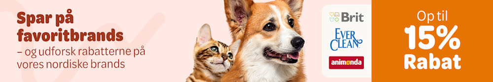 Op til 15% på favoritbrands